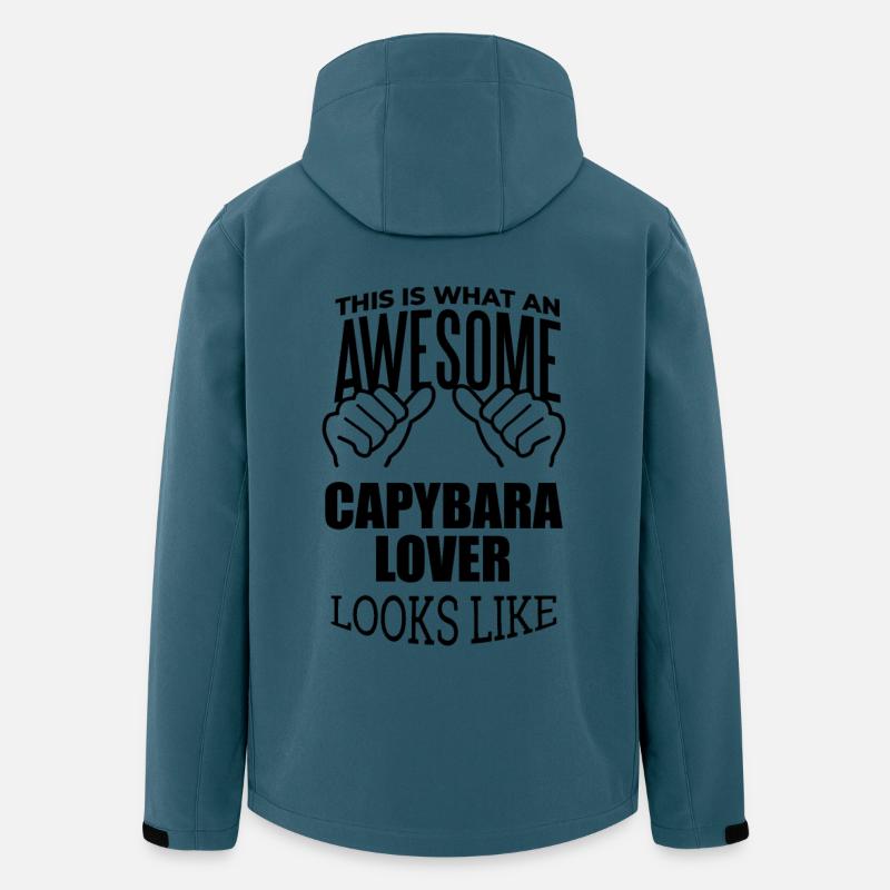 Capybara - Recycelte Männer Softshell-Jacke von Stanley/Stella - Dunkles Petrol