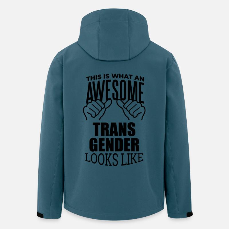 Transgender - Recycelte Männer Softshell-Jacke von Stanley/Stella - Dunkles Petrol