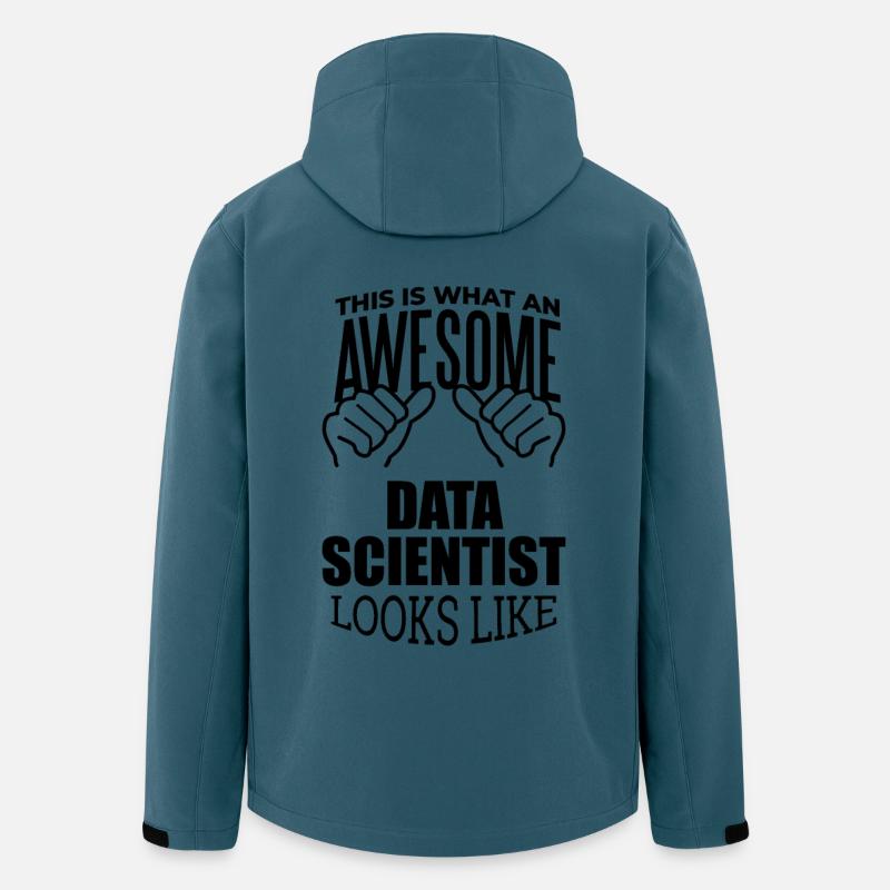 Datenwissenschaft - Recycelte Männer Softshell-Jacke von Stanley/Stella - Dunkles Petrol