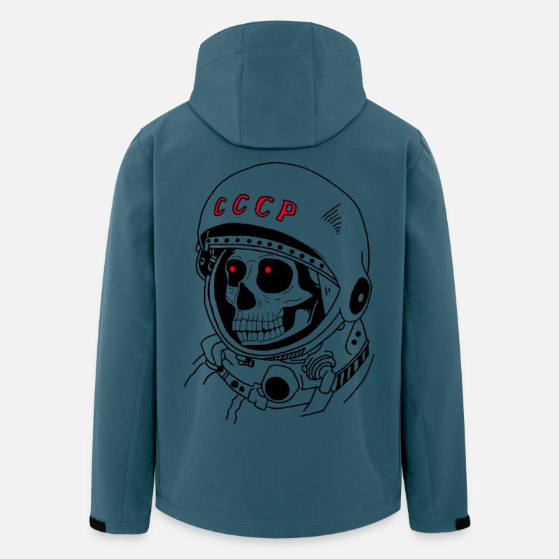 Soviet astronaut skull - Men’s Recycled Softshell Jacket by Stanley/Stella - stargazer