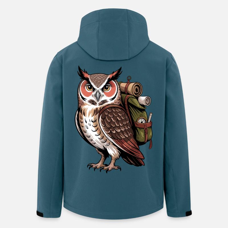 Waldabenteuer Eulenruf - Recycelte Männer Softshell-Jacke von Stanley/Stella - Dunkles Petrol