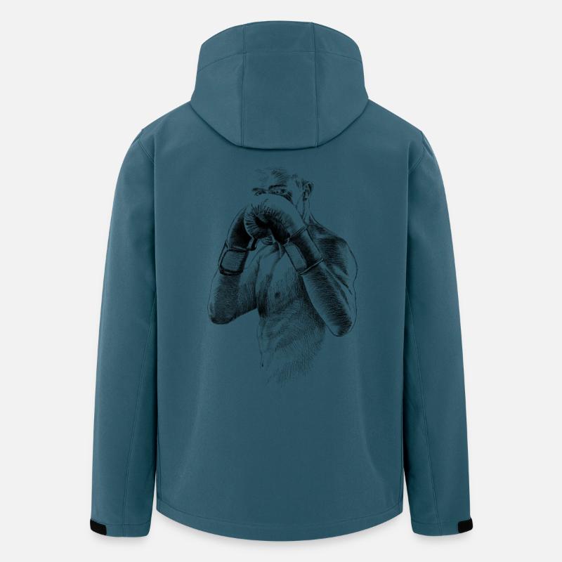 Boxer - Recycelte Männer Softshell-Jacke von Stanley/Stella - Dunkles Petrol