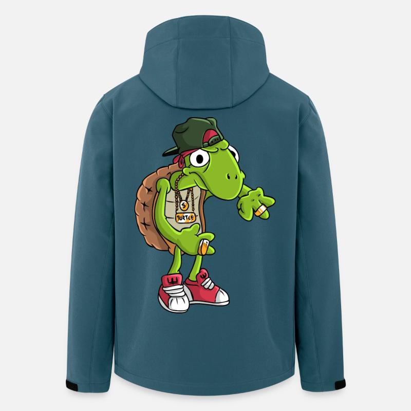 Hip-Hop Schildkröte - Recycelte Männer Softshell-Jacke von Stanley/Stella - Dunkles Petrol