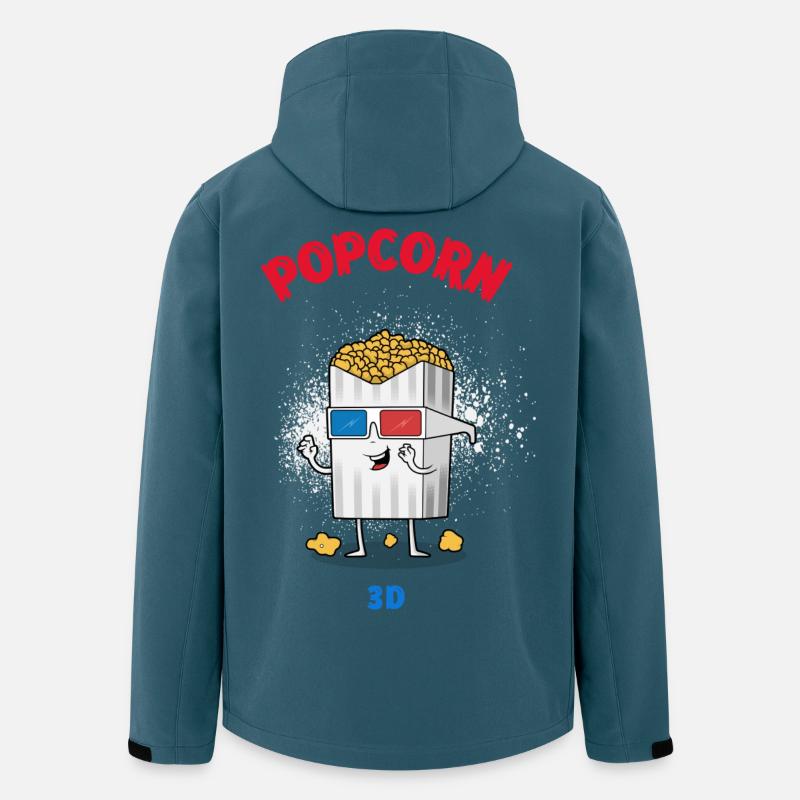 Popcorn - Recycelte Männer Softshell-Jacke von Stanley/Stella - Dunkles Petrol
