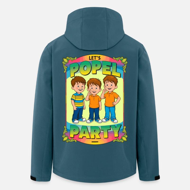 Kinder Popel Party - Recycelte Männer Softshell-Jacke von Stanley/Stella - Dunkles Petrol