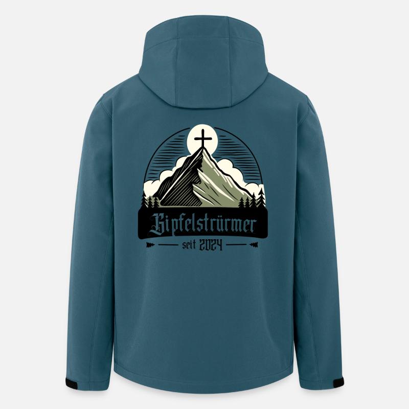 Gipfelwanderer - Bergsteiger 2024 - Recycelte Männer Softshell-Jacke von Stanley/Stella - Dunkles Petrol