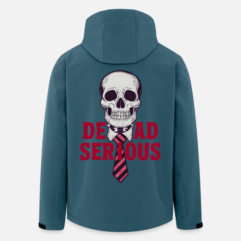 Dead Serious - Recycelte Männer Softshell-Jacke von Stanley/Stella - Dunkles Petrol