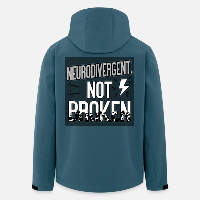 Neurodivergent Not Broken – Neurodiversity Pride - Recycelte Männer Softshell-Jacke von Stanley/Stella - Dunkles Petrol
