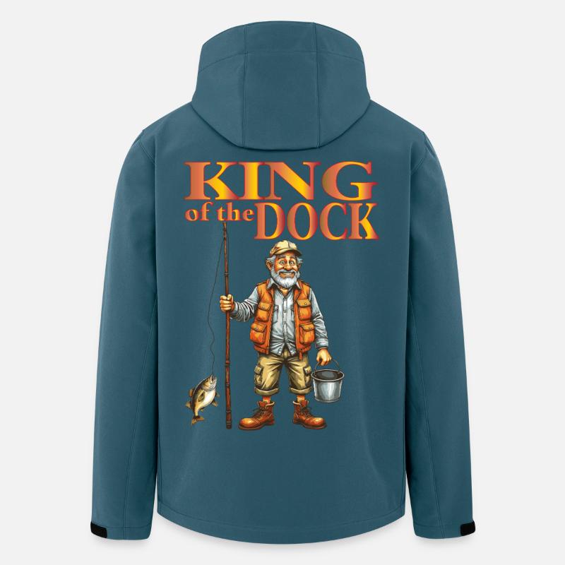 King_of_the_Dock - Recycelte Männer Softshell-Jacke von Stanley/Stella - Dunkles Petrol