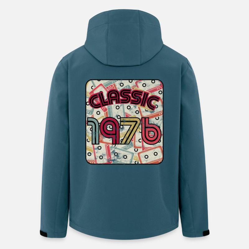 Millésime 1976 - Veste softshell homme en polyester recyclé Stanley/Stella - bleu pétrole foncé
