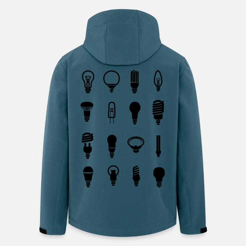 Glühbirne - Recycelte Männer Softshell-Jacke von Stanley/Stella - Dunkles Petrol