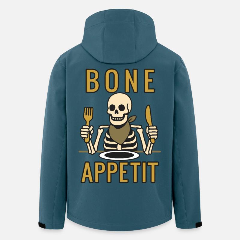 Knochenappetit - Halloween 2025 - Recycelte Männer Softshell-Jacke von Stanley/Stella - Dunkles Petrol