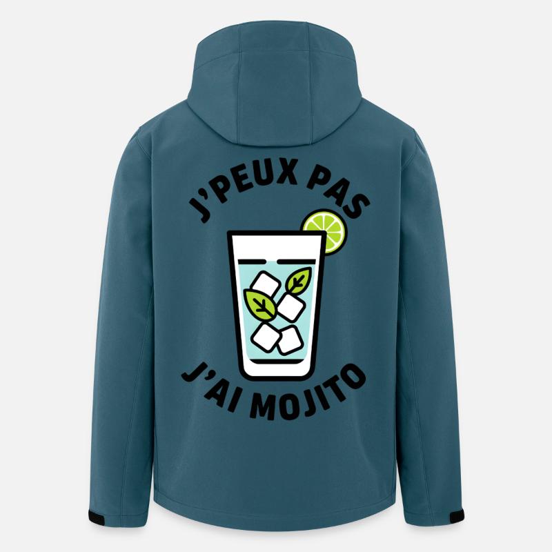 Lime Mint Eisglas - Recycelte Männer Softshell-Jacke von Stanley/Stella - Dunkles Petrol
