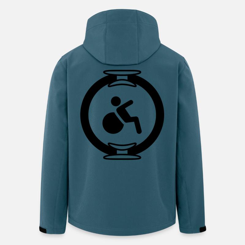 Pilates - Recycelte Männer Softshell-Jacke von Stanley/Stella - Dunkles Petrol