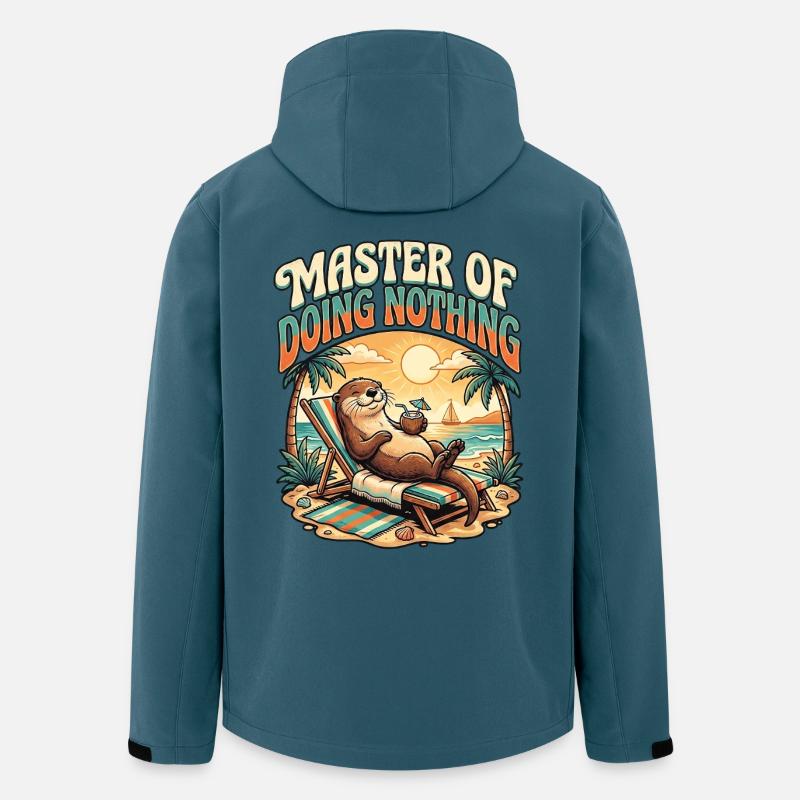 Otter Holidays - Men’s Recycled Softshell Jacket by Stanley/Stella - stargazer
