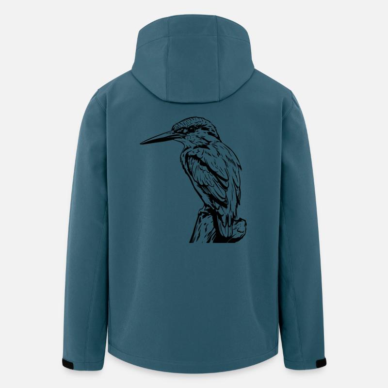 Specht / Eisvogel - Recycelte Männer Softshell-Jacke von Stanley/Stella - Dunkles Petrol