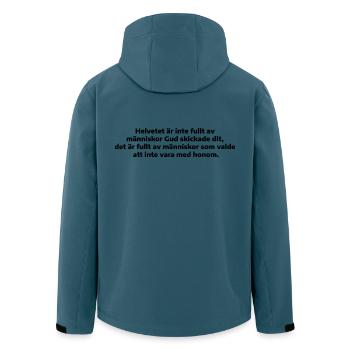 Human choice - Men’s Recycled Softshell Jacket by Stanley/Stella - stargazer - Back - AI Model Male 185 light (185cm)