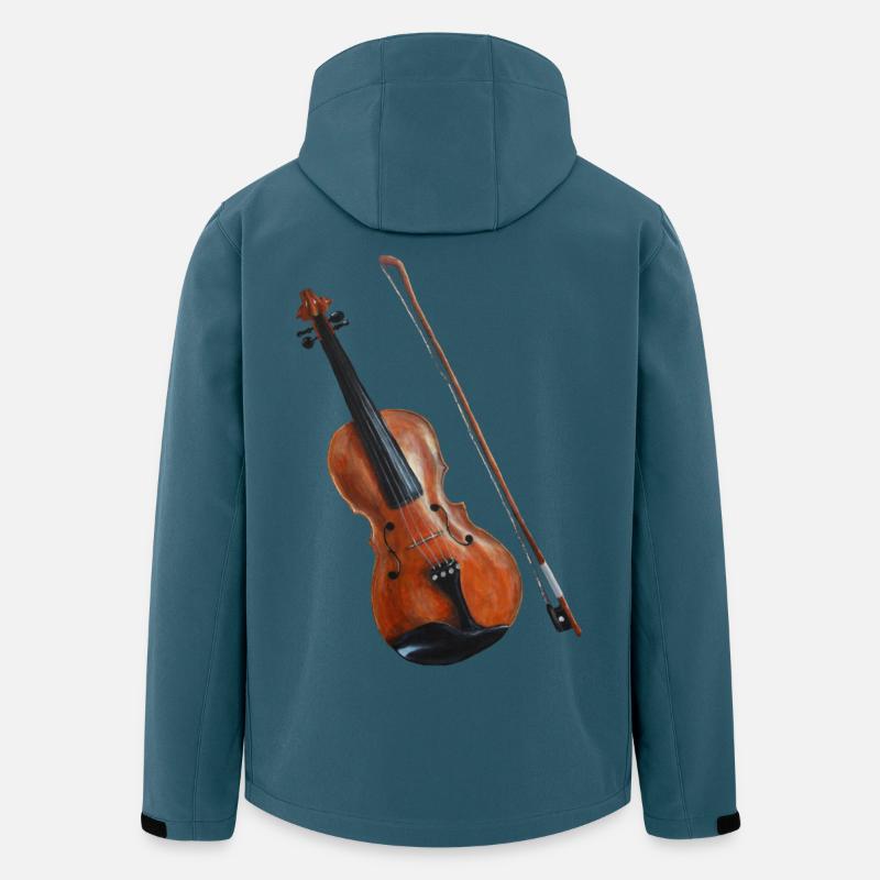 Fiddle - Veste softshell homme en polyester recyclé Stanley/Stella - bleu pétrole foncé