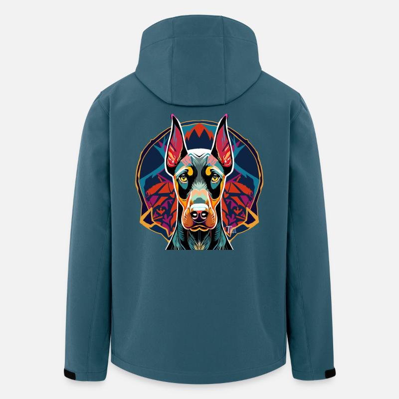 Doberman - Veste softshell homme en polyester recyclé Stanley/Stella - bleu pétrole foncé
