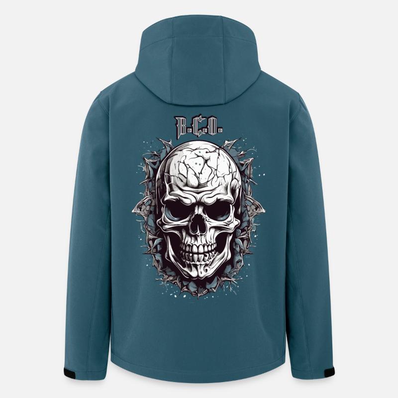 Crâne B.C.O - Veste softshell homme en polyester recyclé Stanley/Stella - bleu pétrole foncé
