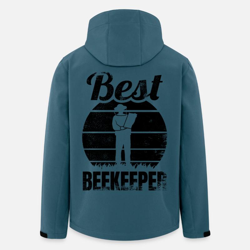 Bester Imker - Recycelte Männer Softshell-Jacke von Stanley/Stella - Dunkles Petrol