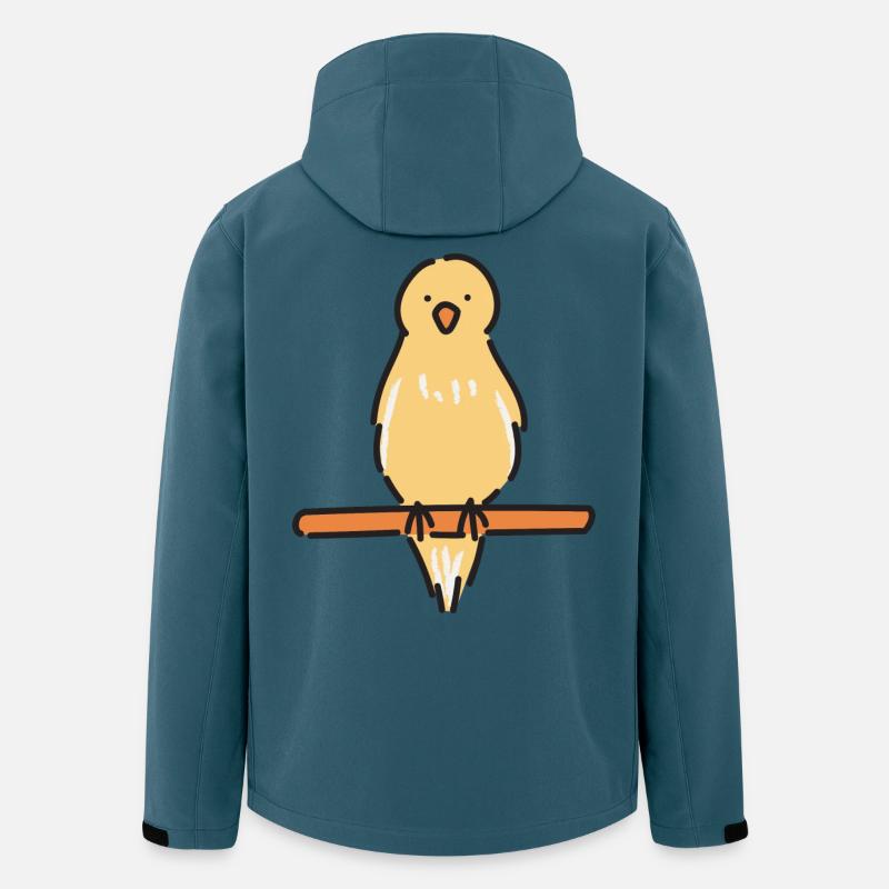 Melodischer Kanarienvogel - Recycelte Männer Softshell-Jacke von Stanley/Stella - Dunkles Petrol