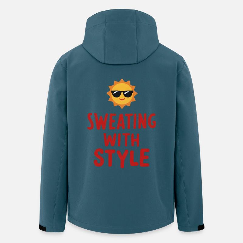 Sweating with Style - Recycelte Männer Softshell-Jacke von Stanley/Stella - Dunkles Petrol