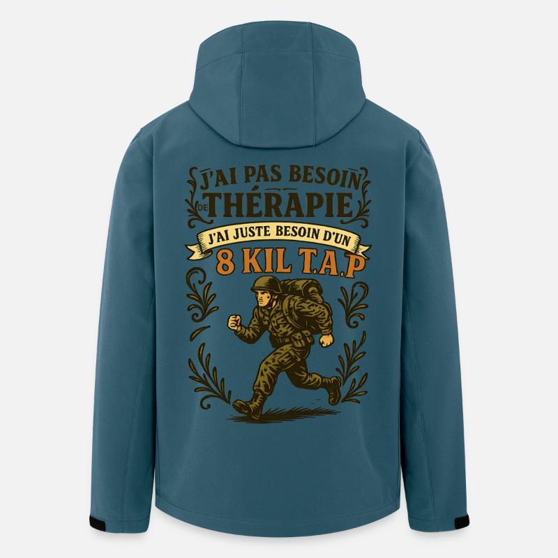 Brauchen Sie einen 8 Kil TAP, keine Therapie! - Recycelte Männer Softshell-Jacke von Stanley/Stella - Dunkles Petrol