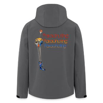 Parachutisme - Veste softshell homme en polyester recyclé Stanley/Stella - bleu pétrole foncé - Dos - AI Model Male 185 light (185cm)