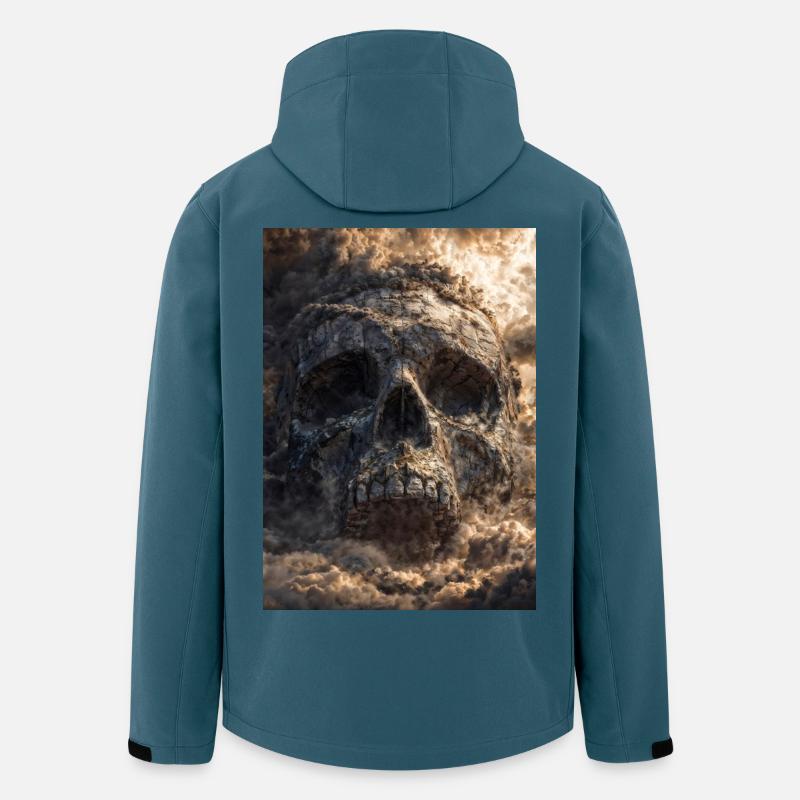 Skull in Storm Clouds - Men’s Recycled Softshell Jacket by Stanley/Stella - stargazer
