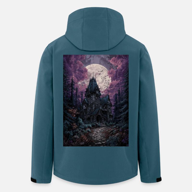 Mondschein-Spukhaus - Recycelte Männer Softshell-Jacke von Stanley/Stella - Dunkles Petrol