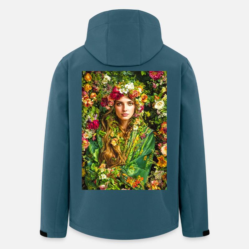 Spring Bloom Floral Crown - Men’s Recycled Softshell Jacket by Stanley/Stella - stargazer