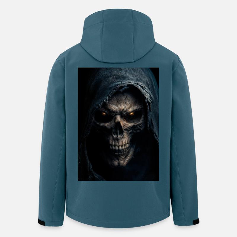 Hooded Skull Grim Reaper - Men’s Recycled Softshell Jacket by Stanley/Stella - stargazer