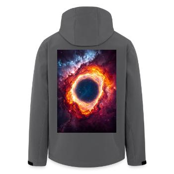 Anneau Céleste Nébuleuse Lueur - Veste softshell homme en polyester recyclé Stanley/Stella - bleu pétrole foncé - Dos - AI Model Male 185 light (185cm)
