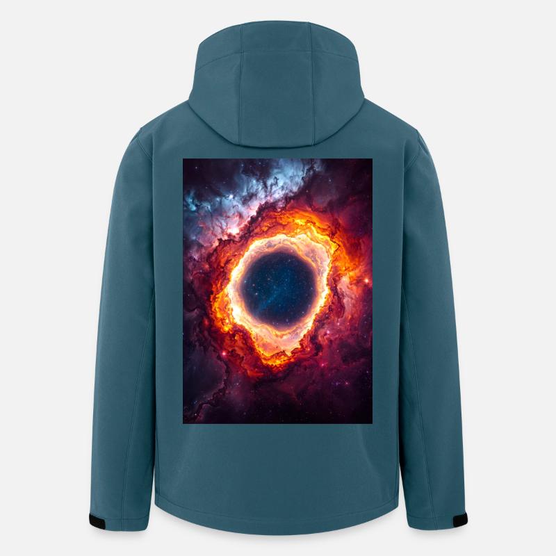 Celestial Ring Nebula Glow - Men’s Recycled Softshell Jacket by Stanley/Stella - stargazer