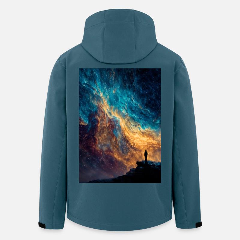 Cosmic Edge Wanderer - Men’s Recycled Softshell Jacket by Stanley/Stella - stargazer