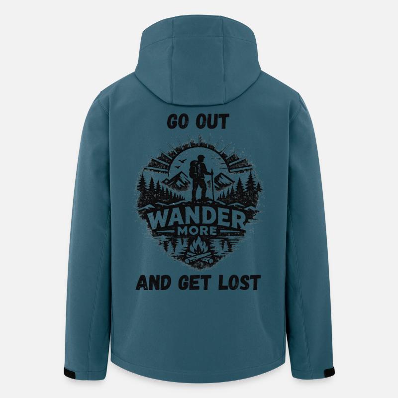 Wander More Backprint - Men’s Recycled Softshell Jacket by Stanley/Stella - stargazer