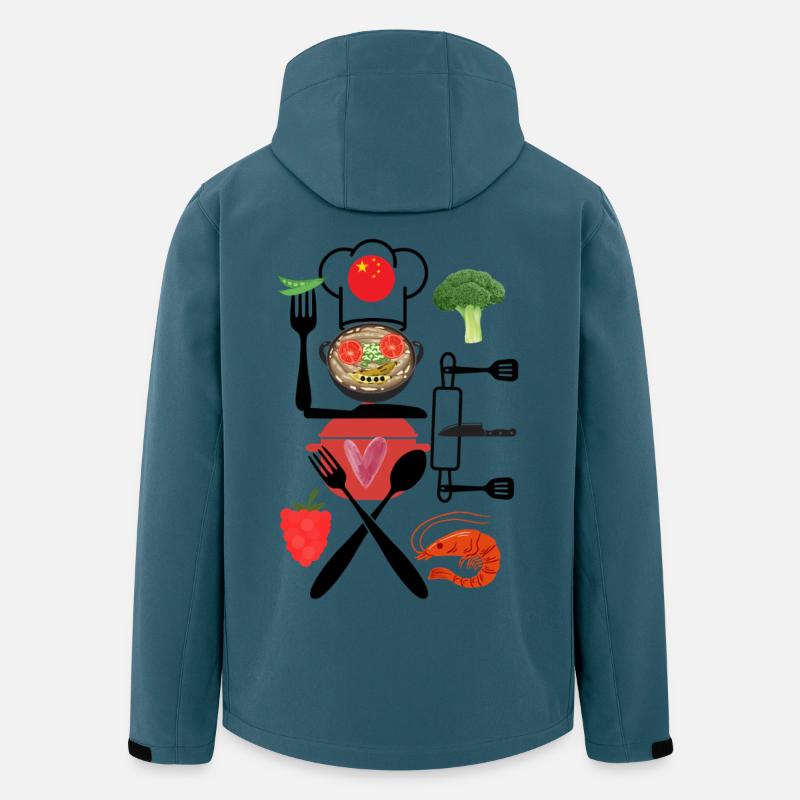 China Kitchen Collage - Men’s Recycled Softshell Jacket by Stanley/Stella - stargazer