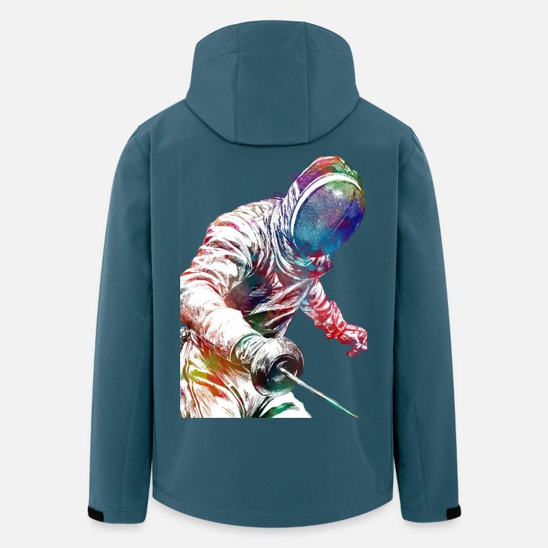 Fechtsportkunst #fencing #sport - Recycelte Männer Softshell-Jacke von Stanley/Stella - Dunkles Petrol