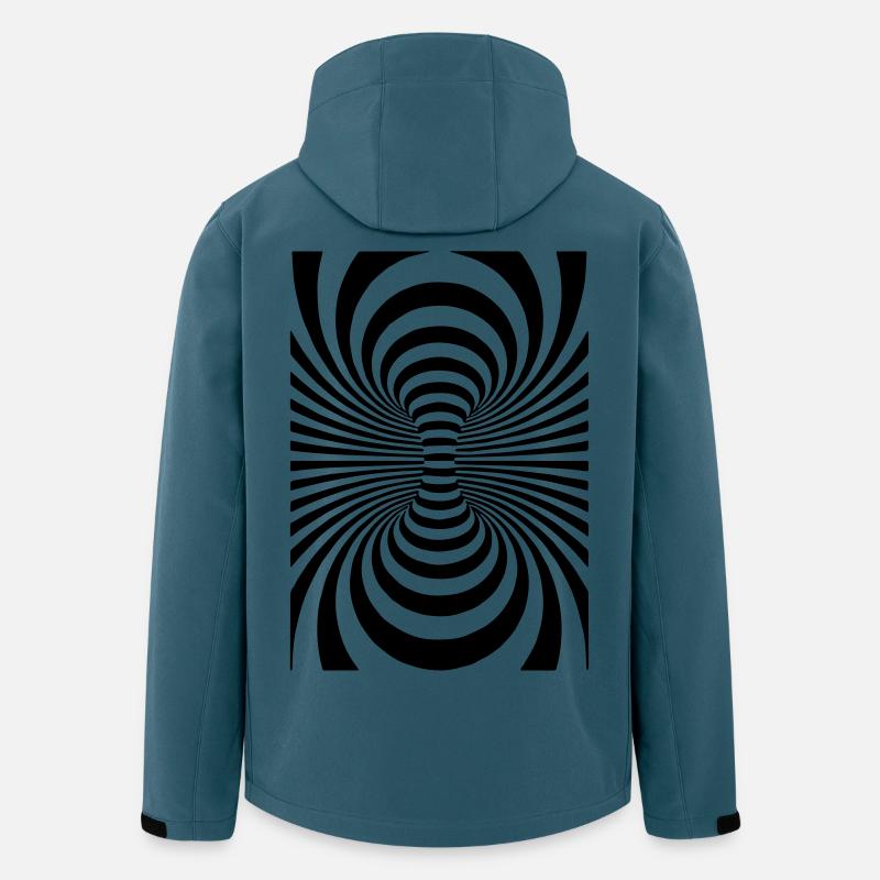 Coole Kunst,Kunst,Art,Design,Kreise, - Recycelte Männer Softshell-Jacke von Stanley/Stella - Dunkles Petrol