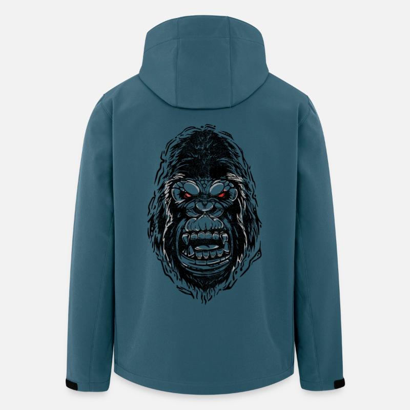 gebrochener Gorilla - Recycelte Männer Softshell-Jacke von Stanley/Stella - Dunkles Petrol