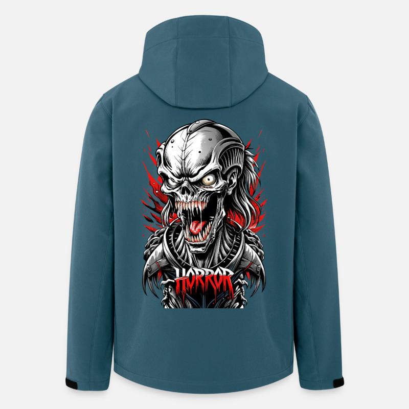 Horror - Recycelte Männer Softshell-Jacke von Stanley/Stella - Dunkles Petrol