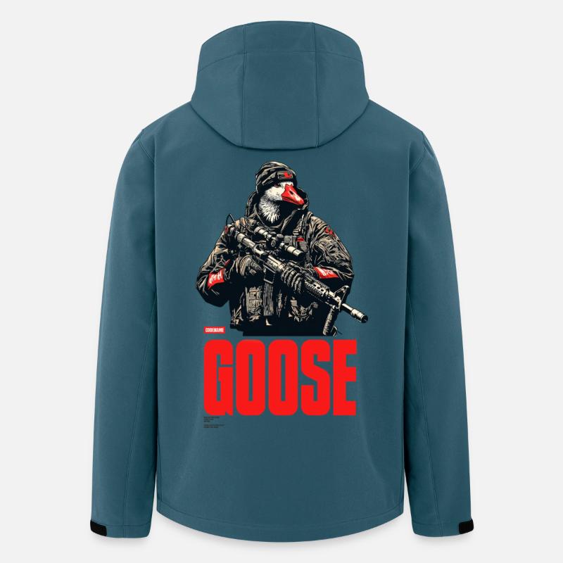 Codename Goose - Recycelte Männer Softshell-Jacke von Stanley/Stella - Dunkles Petrol