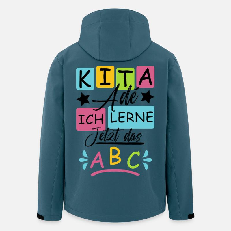 Kita Abgänger 2026 - Recycelte Männer Softshell-Jacke von Stanley/Stella - Dunkles Petrol