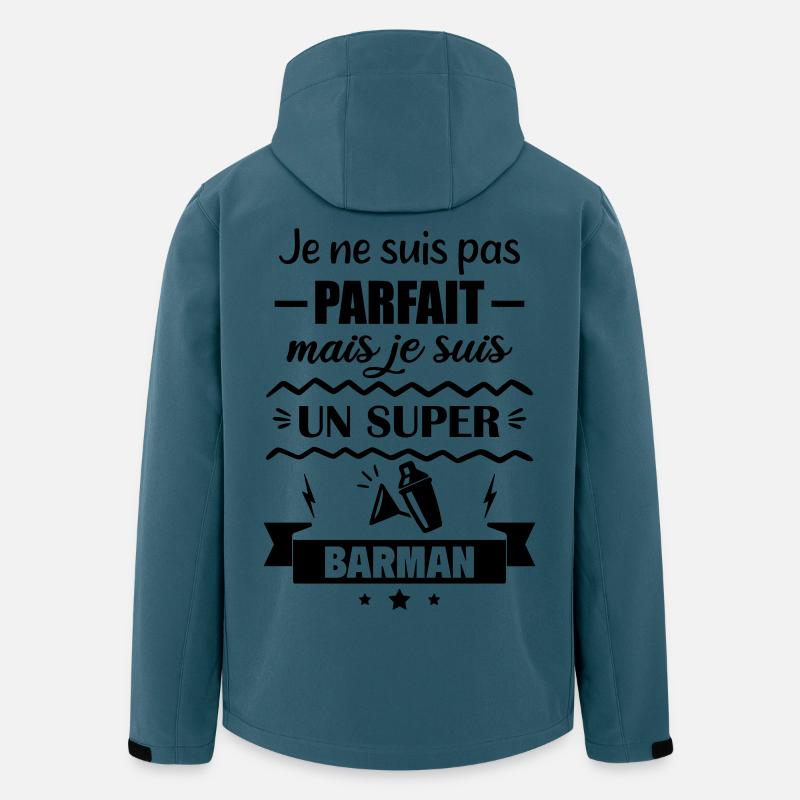 Nicht perfekt, aber toller Barkeeper - Recycelte Männer Softshell-Jacke von Stanley/Stella - Dunkles Petrol