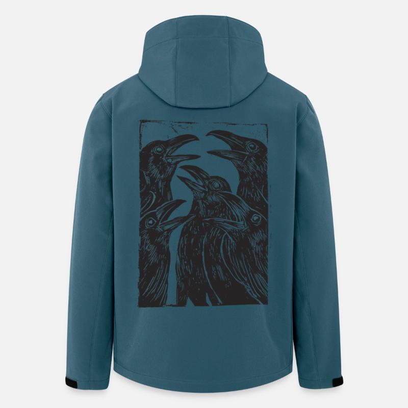 Ravens - Recycelte Männer Softshell-Jacke von Stanley/Stella - Dunkles Petrol