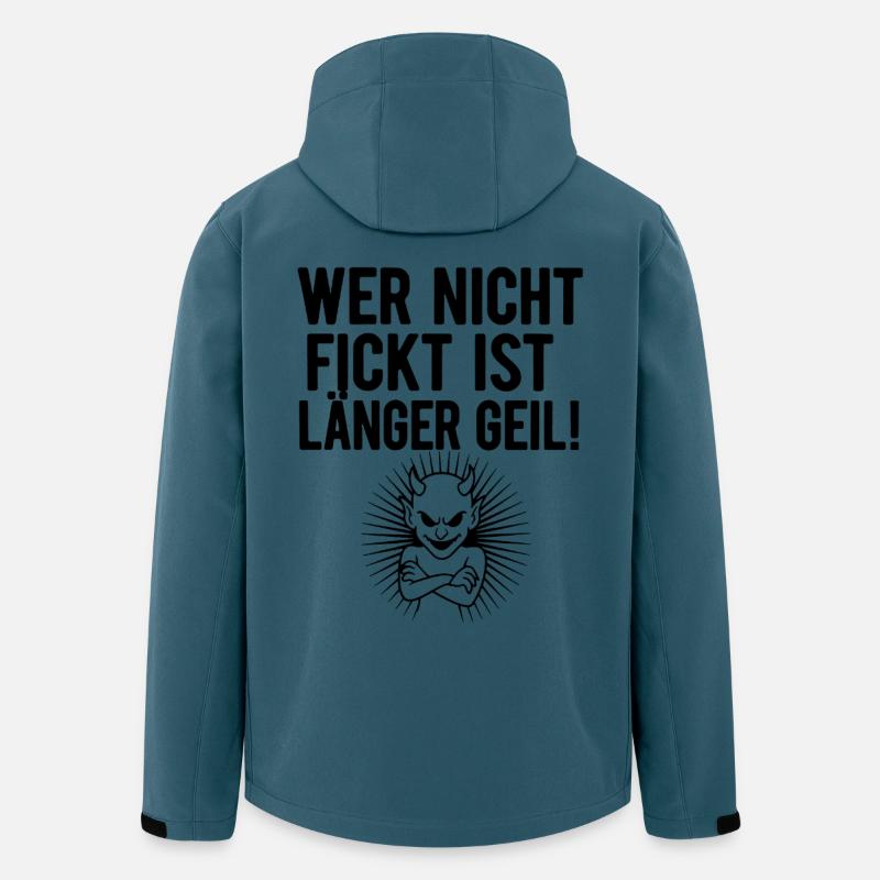 Geiler Teufel Grafik - Recycelte Männer Softshell-Jacke von Stanley/Stella - Dunkles Petrol