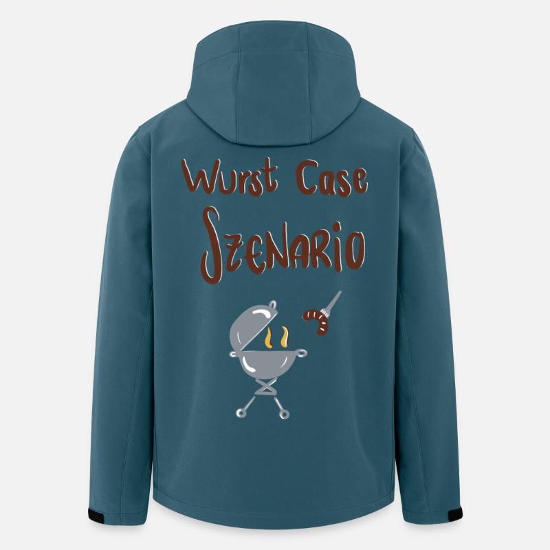 Wurst Case Szenario - Recycelte Männer Softshell-Jacke von Stanley/Stella - Dunkles Petrol