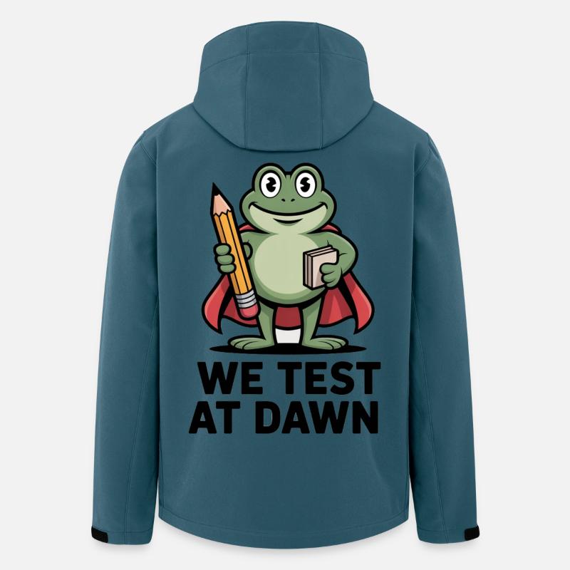 Teacher Frog We Test At Dawn Test Day Coordinator  - Men’s Recycled Softshell Jacket by Stanley/Stella - stargazer