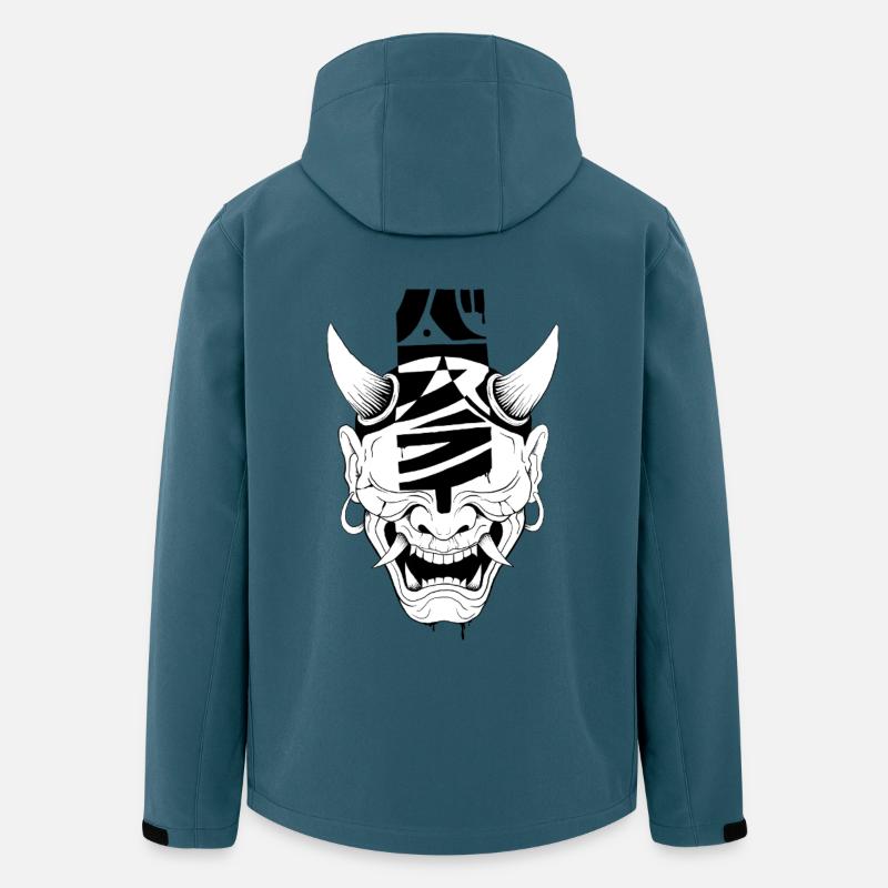 Masque de démon - Veste softshell homme en polyester recyclé Stanley/Stella - bleu pétrole foncé